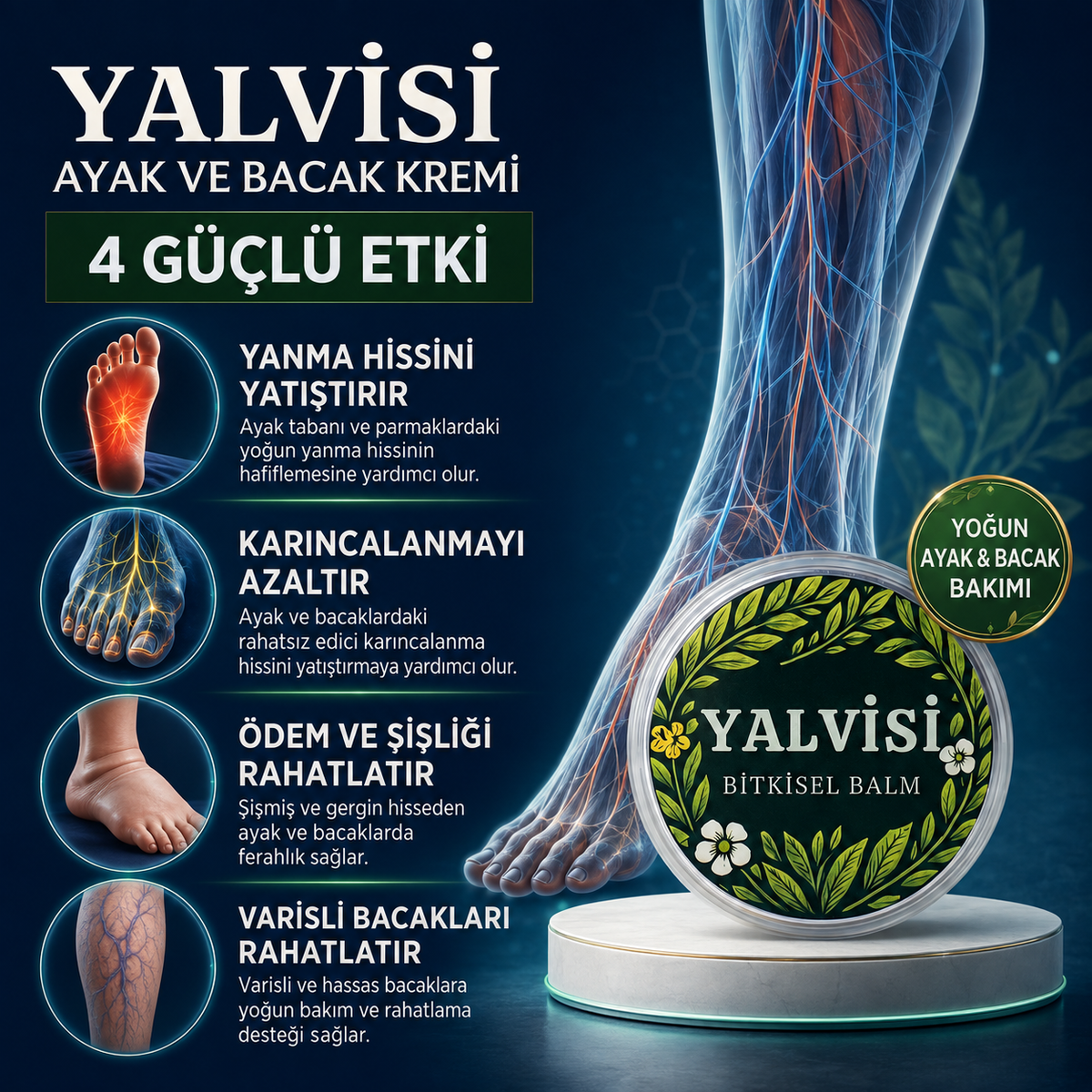 Yalvis Ayak ve Bacak Kremi