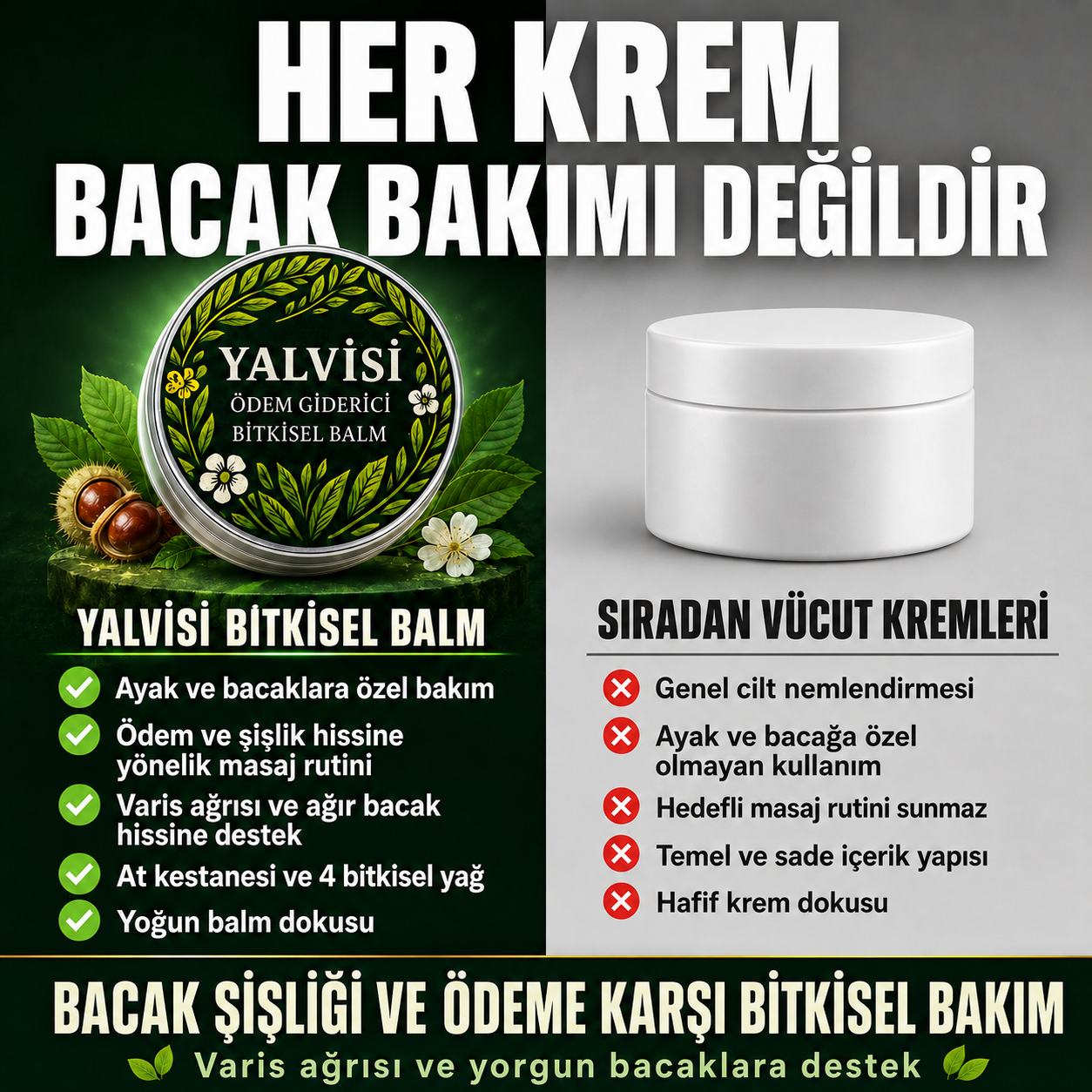 Yalvis Ayak ve Bacak Kremi