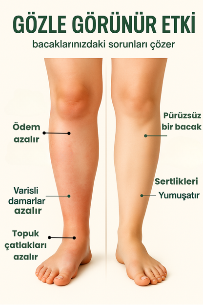 Yalvisi™ Ödem Giderici Masaj Kremi- Bitkisel Ödem ve Şişlik Giderici Balm